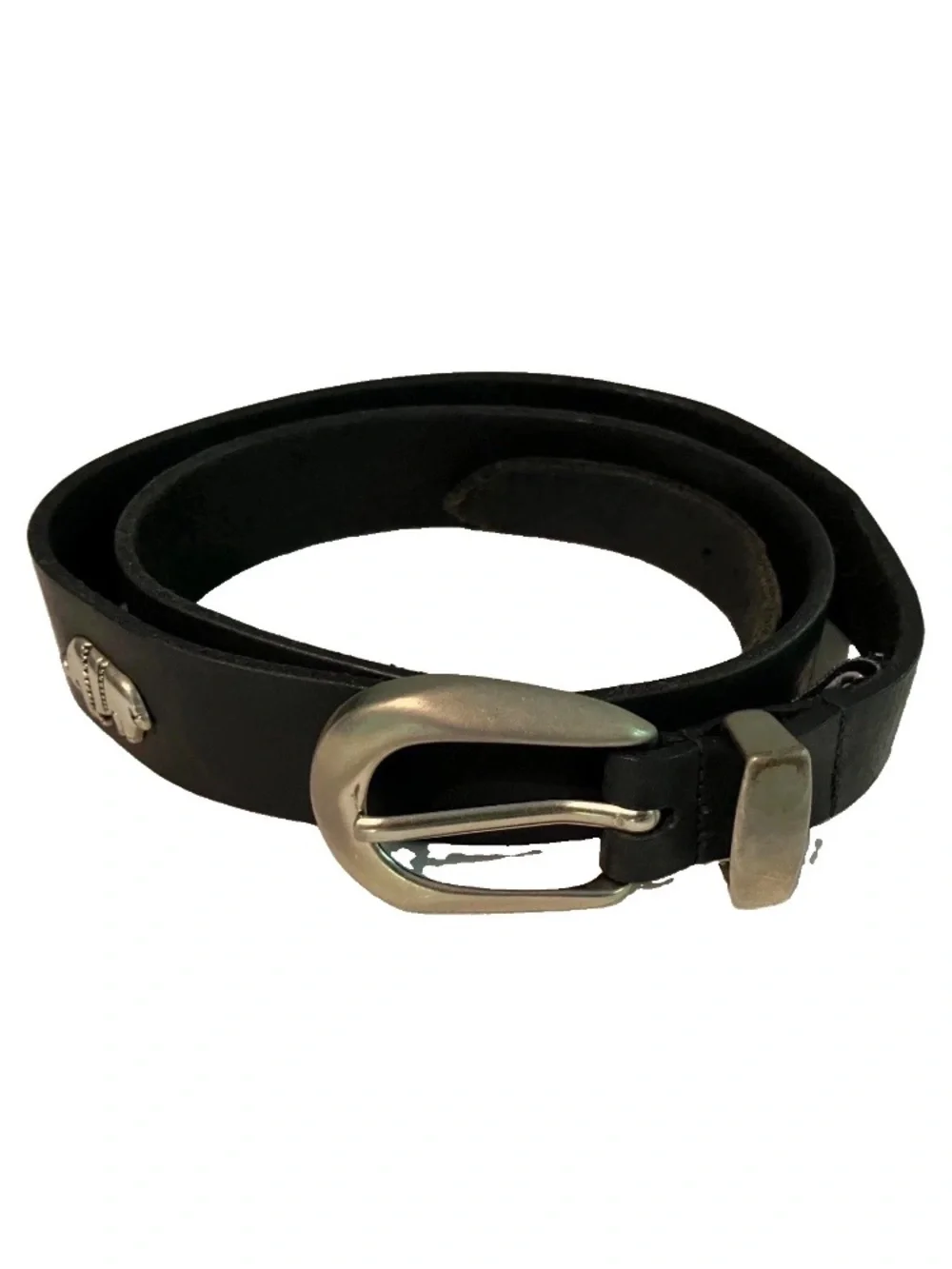 USA CONCHO buckle belt SOUTHWESTERN Native American Indian (Black)